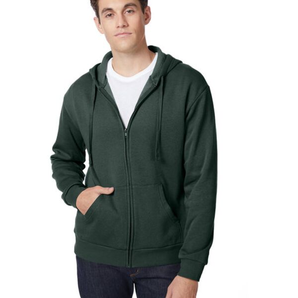 Unisex Eco-Cozy Fleece Zip Hooded Sweatshirt Thumbnail