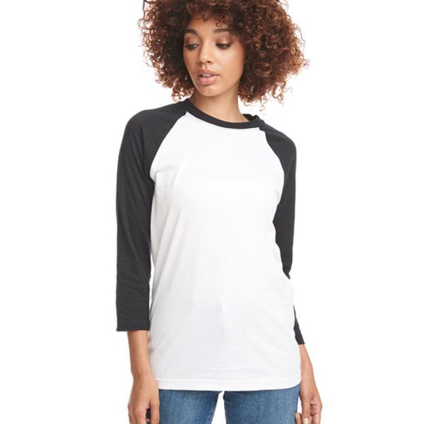 Unisex CVC 3/4 Sleeve Raglan Baseball T-Shirt Thumbnail